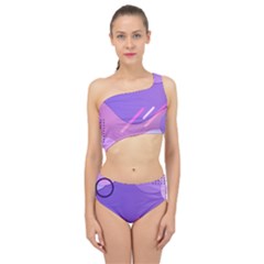 Colorful-abstract-wallpaper-theme Spliced Up Two Piece Swimsuit by Wegoenart