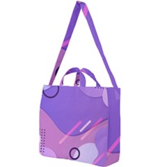 Colorful-abstract-wallpaper-theme Square Shoulder Tote Bag by Wegoenart