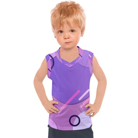 Colorful-abstract-wallpaper-theme Kids  Sport Tank Top by Wegoenart