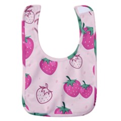 Seamless-strawberry-fruit-pattern-background Baby Bib by Wegoenart