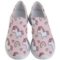 Cute-unicorn-rainbow-seamless-pattern-background Women s Lightweight Slip Ons View1