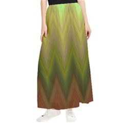 Zig Zag Chevron Classic Pattern Maxi Chiffon Skirt by Celenk