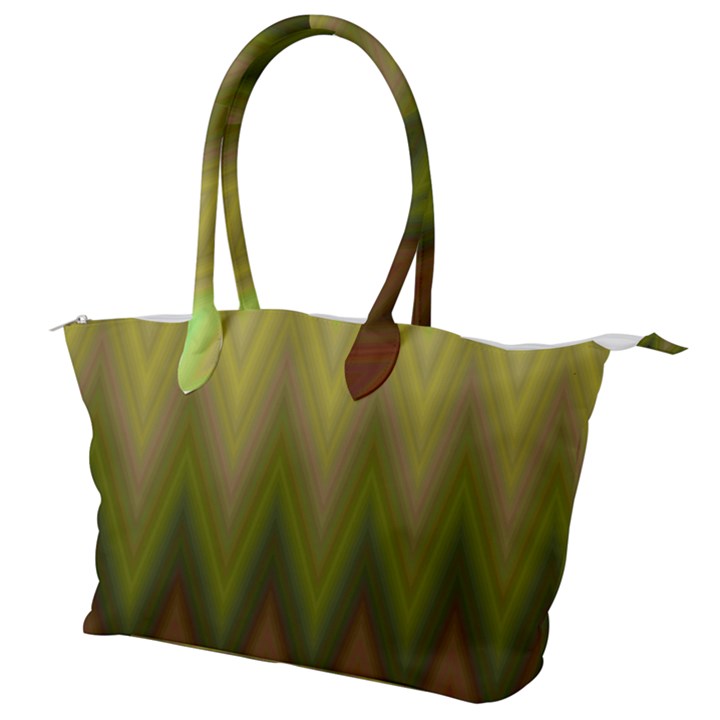 Zig Zag Chevron Classic Pattern Canvas Shoulder Bag