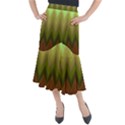 Zig Zag Chevron Classic Pattern Midi Mermaid Skirt View1