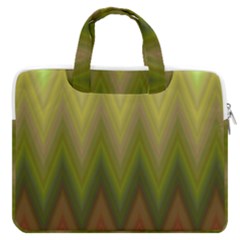 Zig Zag Chevron Classic Pattern Macbook Pro 16  Double Pocket Laptop Bag  by Celenk