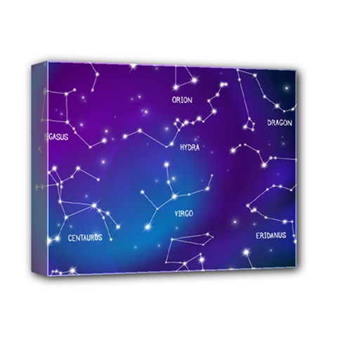 Realistic Night Sky With Constellation Deluxe Canvas 14  x 11  (Stretched)