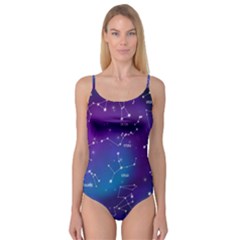 Realistic Night Sky With Constellation Camisole Leotard  by Wegoenart