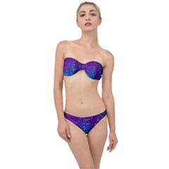 Realistic Night Sky With Constellation Classic Bandeau Bikini Set