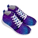 Realistic Night Sky With Constellation Men s Lightweight High Top Sneakers View3