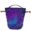 Realistic Night Sky With Constellation Drawstring Bucket Bag View2