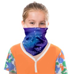 Realistic Night Sky With Constellation Face Covering Bandana (kids)