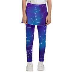 Realistic Night Sky With Constellation Kids  Skirted Pants