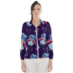 Owl Pattern Background Women s Windbreaker by Wegoenart