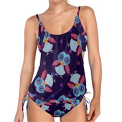 Owl Pattern Background Tankini Set by Wegoenart