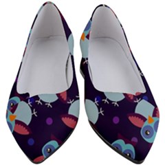 Owl Pattern Background Women s Block Heels  by Wegoenart