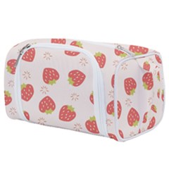 Strawberries Pattern Design Toiletries Pouch by Wegoenart