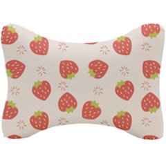 Strawberries Pattern Design Seat Head Rest Cushion by Wegoenart