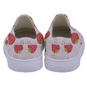 Strawberries Pattern Design Kids  Canvas Slip Ons View4