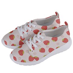 Strawberries Pattern Design Women s Lightweight Sports Shoes by Wegoenart