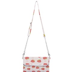 Strawberries Pattern Design Mini Crossbody Handbag by Wegoenart