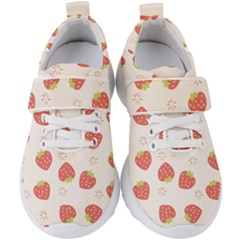 Strawberries Pattern Design Kids  Velcro Strap Shoes by Wegoenart