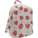 Strawberries Pattern Design Zip Up Backpack View2