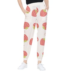 Strawberries Pattern Design Tapered Pants by Wegoenart