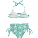 Elegant Swan Seamless Pattern Kids  Classic Bikini Set View2