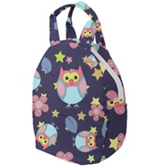 Owl Star Pattern Background Travel Backpacks by Wegoenart