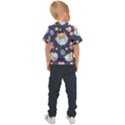 Owl Star Pattern Background Kids  Sports Tee View2