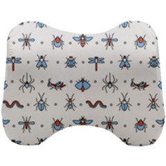 Insect Icon Seamless Pattern Head Support Cushion