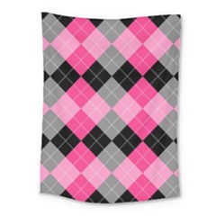 Seamless Argyle Pattern Medium Tapestry by Wegoenart