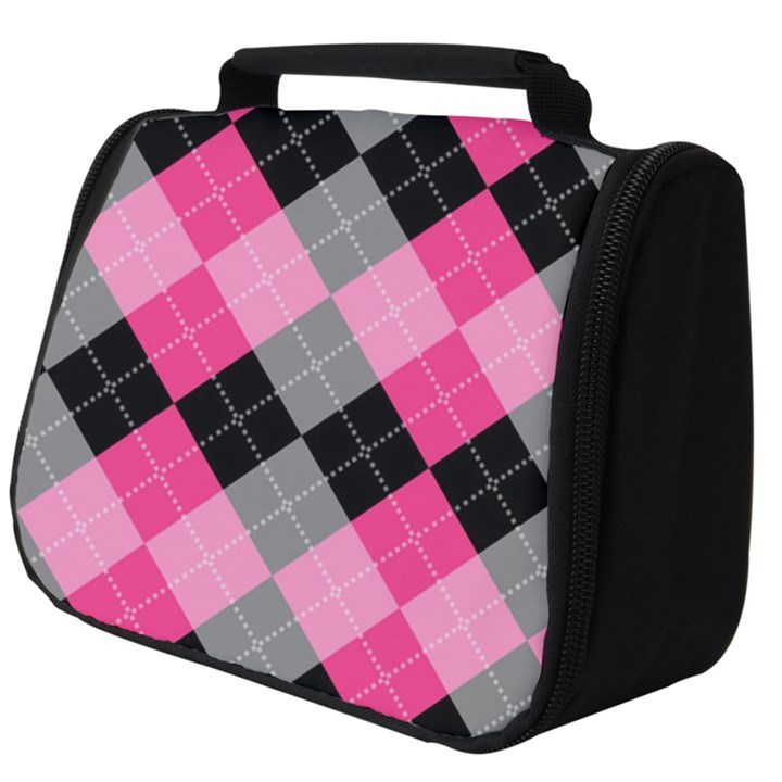 Seamless Argyle Pattern Full Print Travel Pouch (Big)