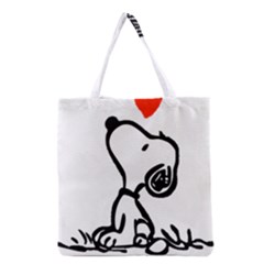 Snoopy Love Grocery Tote Bag