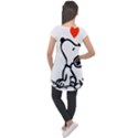 Snoopy Love Cap Sleeve High Low Top View2