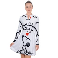 Snoopy Love Long Sleeve Panel Dress