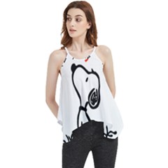 Snoopy Love Flowy Camisole Tank Top