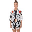 Snoopy Love Open Front Chiffon Kimono View1