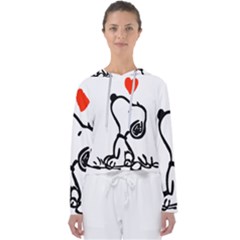 Snoopy Love Women s Slouchy Sweat by Jancukart