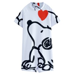 Snoopy Love Kids  Boyleg Half Suit Swimwear