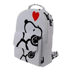 Snoopy Love Flap Pocket Backpack (large)