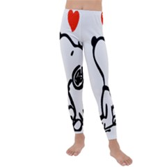 Snoopy Love Kids  Lightweight Velour Leggings