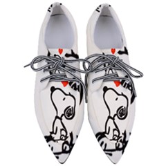 Snoopy Love Pointed Oxford Shoes