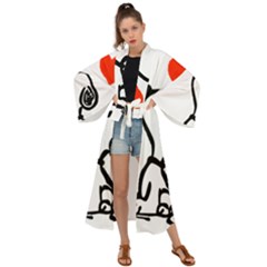 Snoopy Love Maxi Kimono