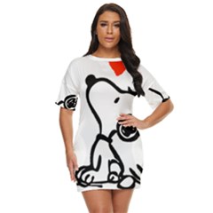 Snoopy Love Just Threw It On Dress