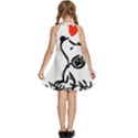 Snoopy Love Kids  Halter Collar Waist Tie Chiffon Dress View4