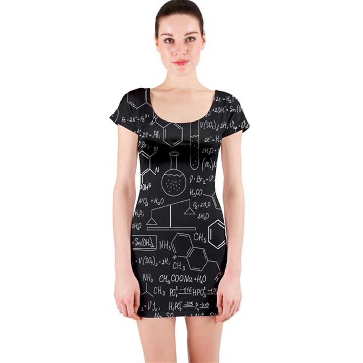 Medical Biology Detail Medicine Psychedelic Science Abstract Abstraction Chemistry Genetics Short Sleeve Bodycon Dress