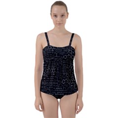 Medical Biology Detail Medicine Psychedelic Science Abstract Abstraction Chemistry Genetics Twist Front Tankini Set