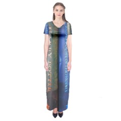 Vintage Collection Book Short Sleeve Maxi Dress