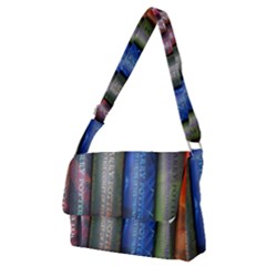 Vintage Collection Book Full Print Messenger Bag (m)